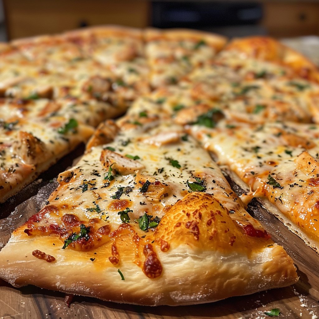 Garlic Parmesan Chicken Pizza