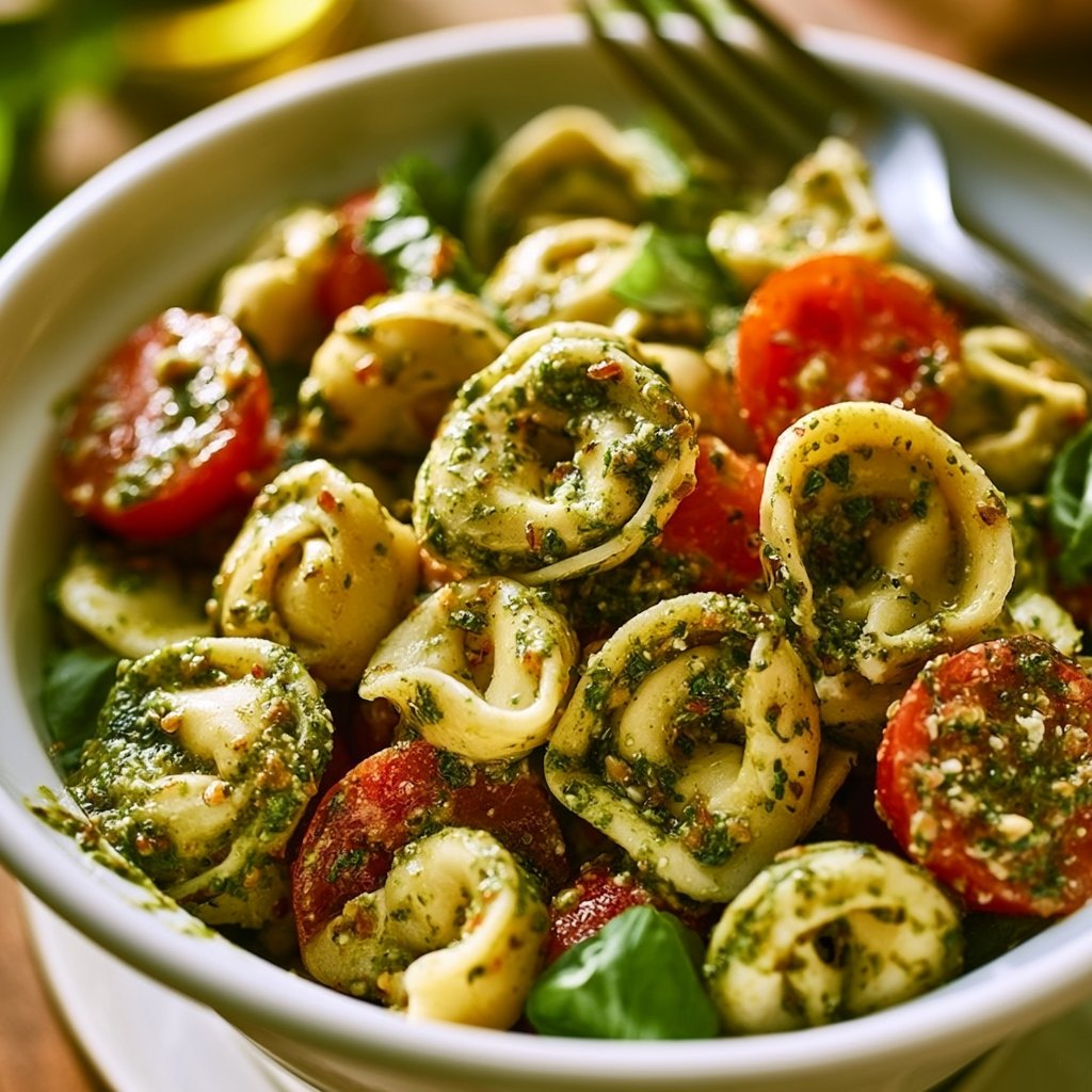 Tortellinisalat mit Pesto