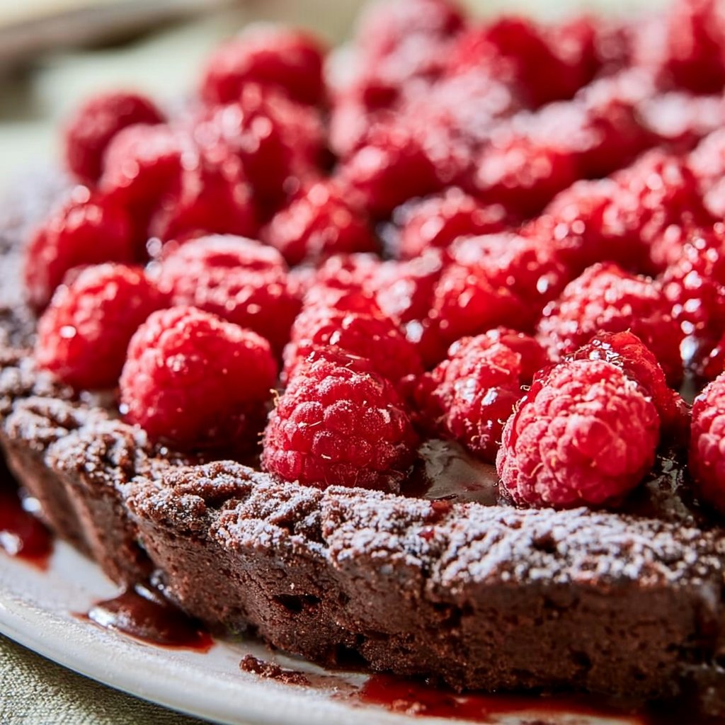 Easy Chocolate Raspberry Tart