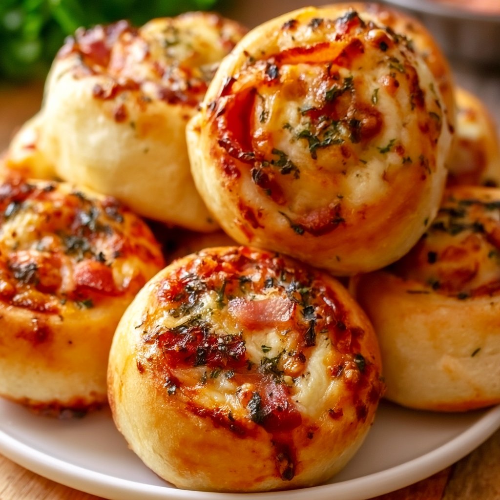 Pizzabrötchen mit Quark