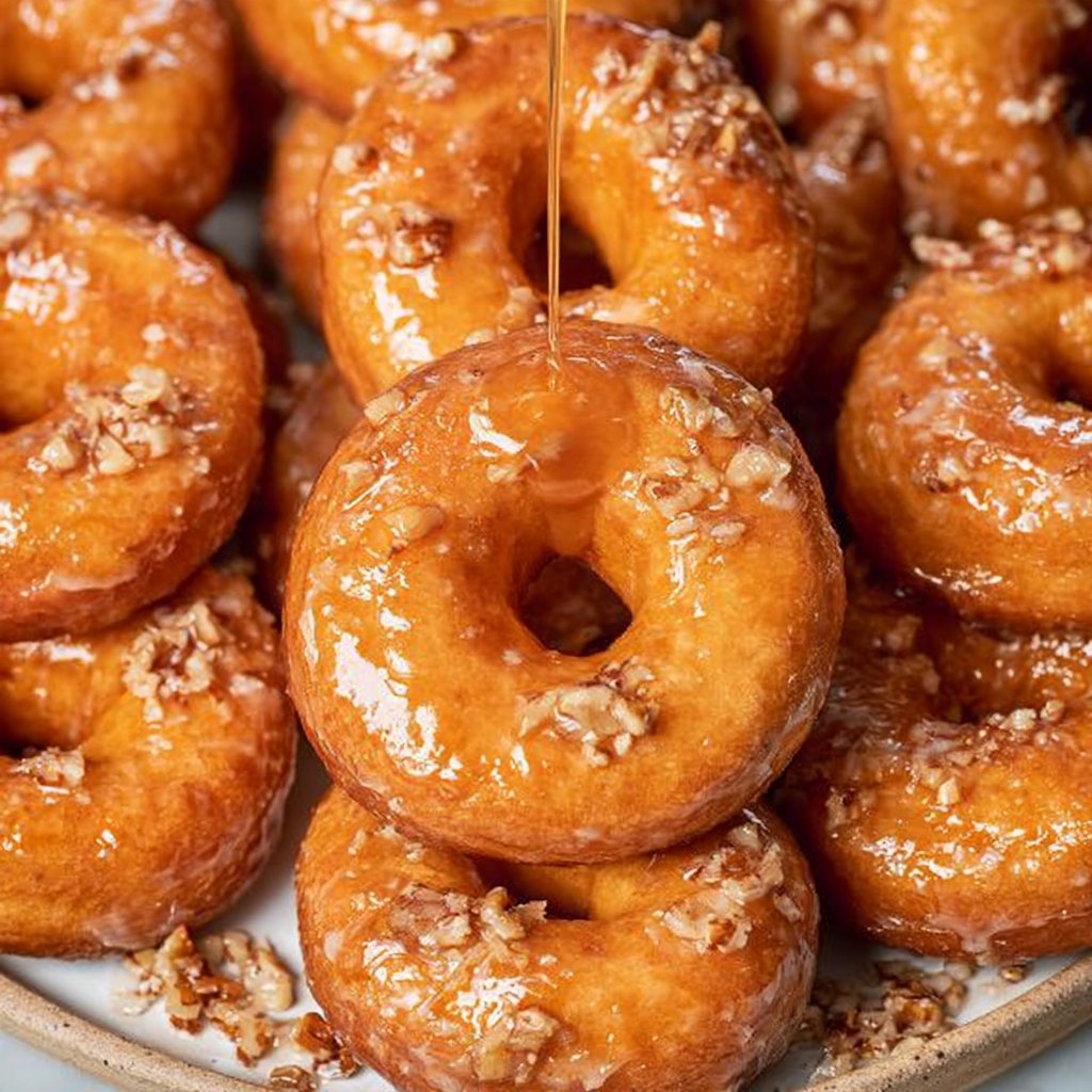Bakery-Style Maple Glazed Yeast Donuts