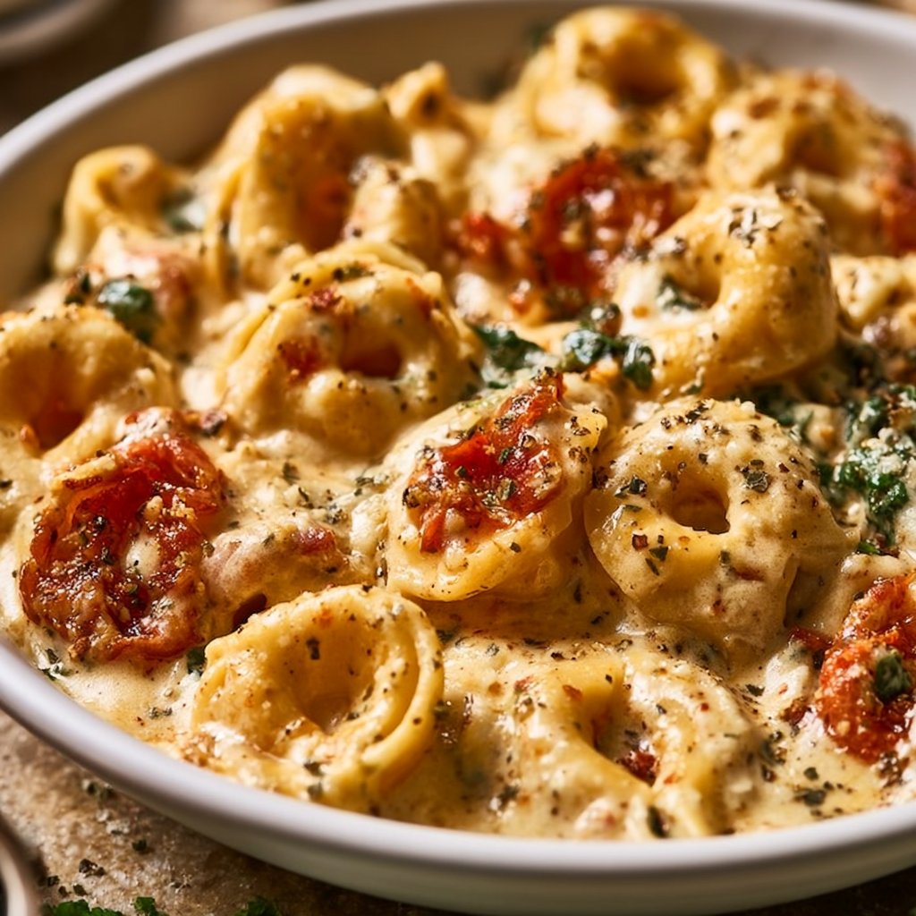 Cremige Ein-Pfannen Heirate Mich Tortellini