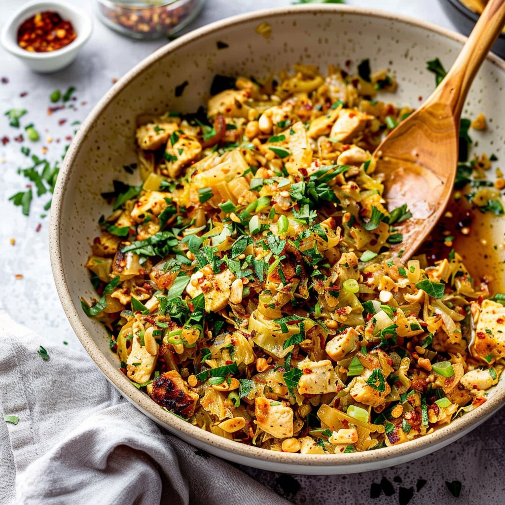 Easy Chicken and Cabbage Recipe - Little Broken