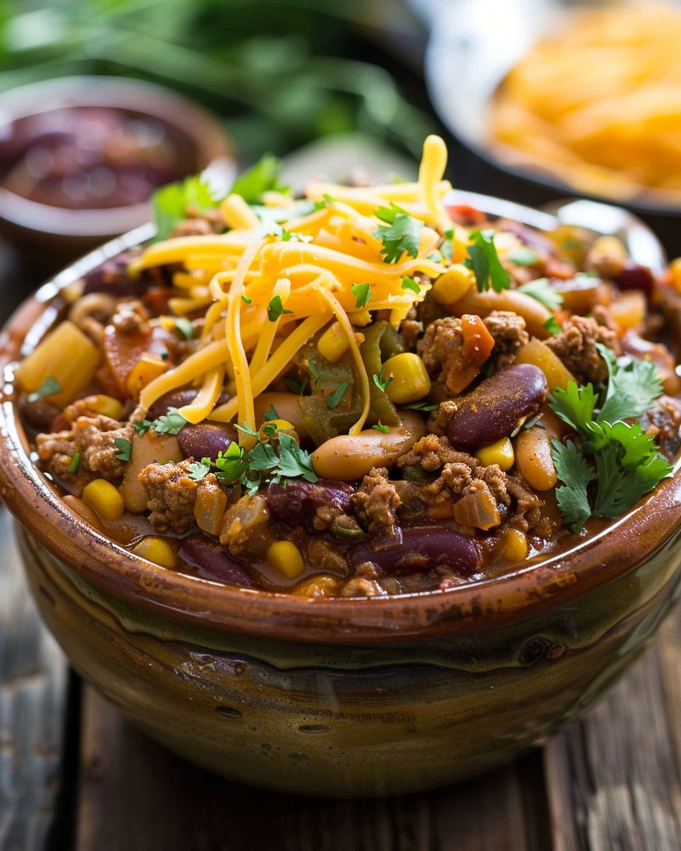 This Slow Cooker Cowboy Casserole is a hearty, stick-to-your-ribs comfort meal made easy! Packed with ground beef, potatoes, and beans.