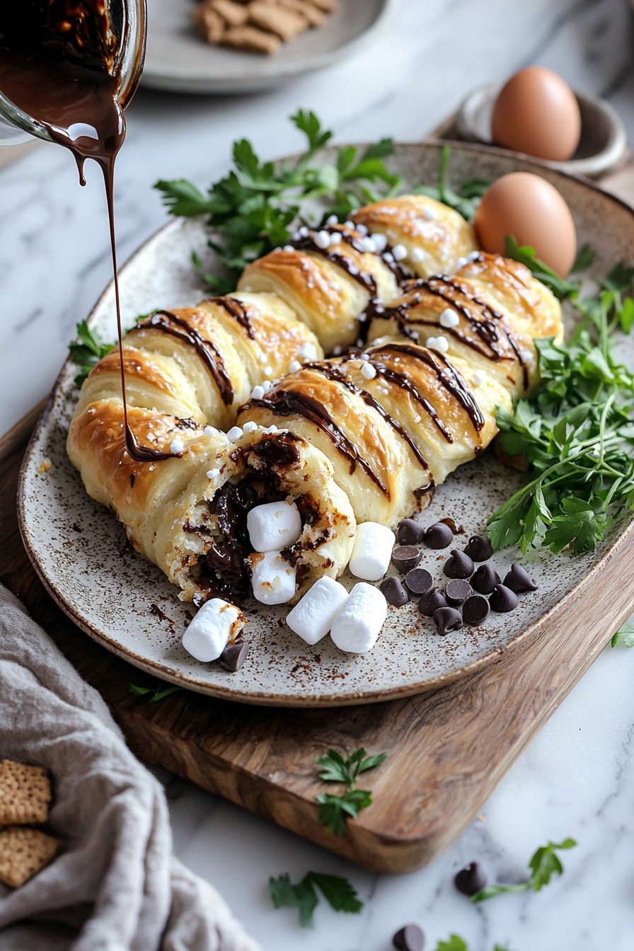 Easy S’mores Crescent Rolls