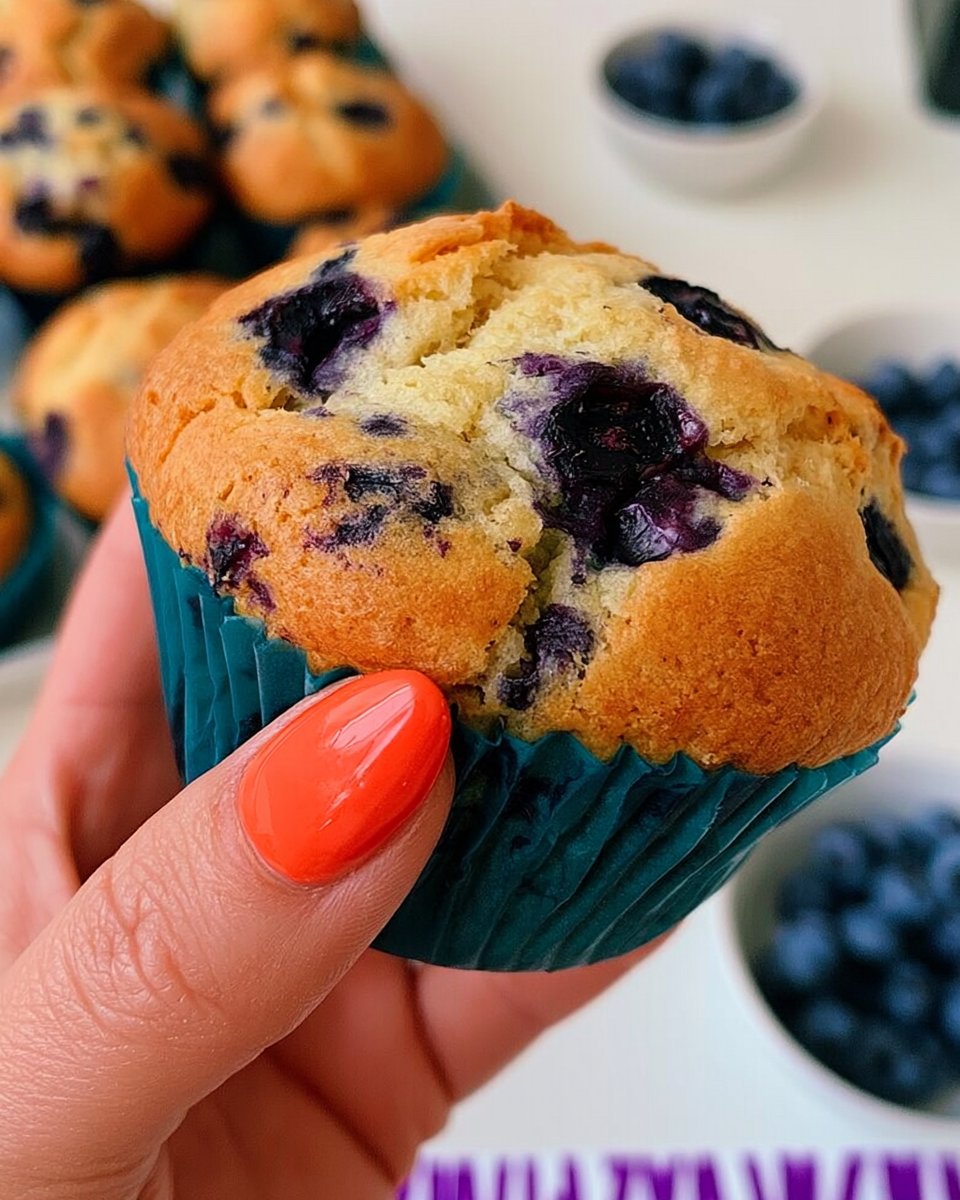 Muffiny z borówkami