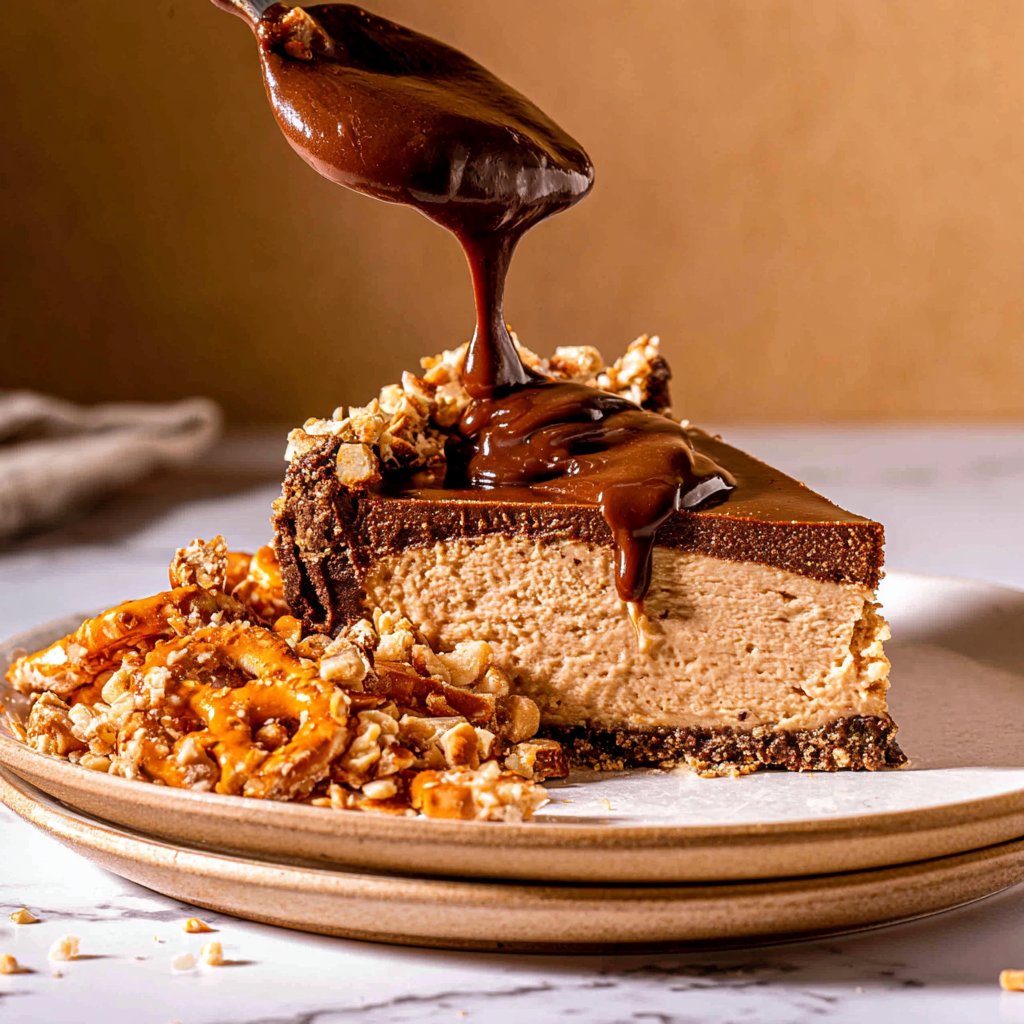 Chocolate Peanut Butter Pretzel Pie