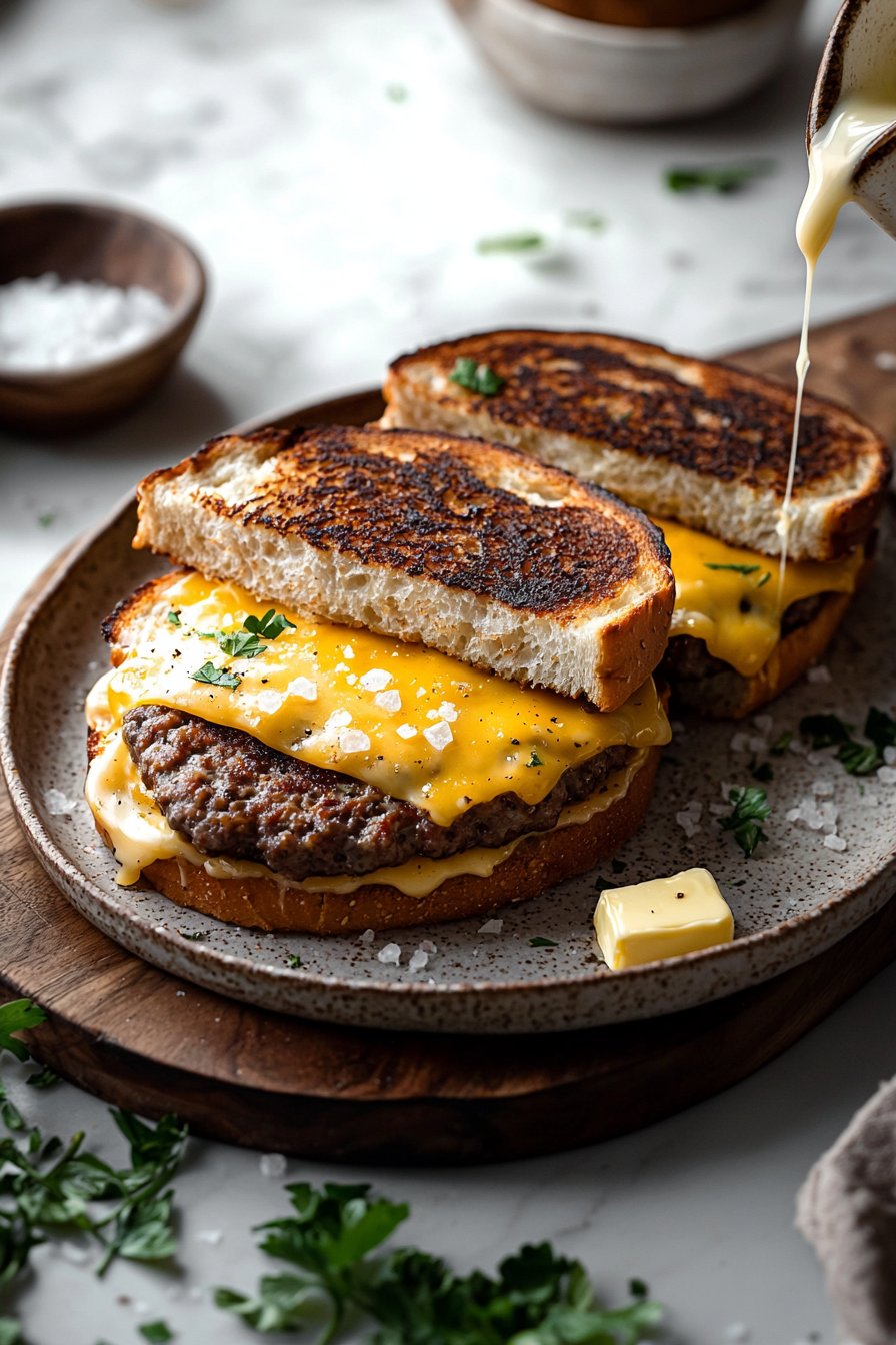 Grilled Cheese Patty Melts