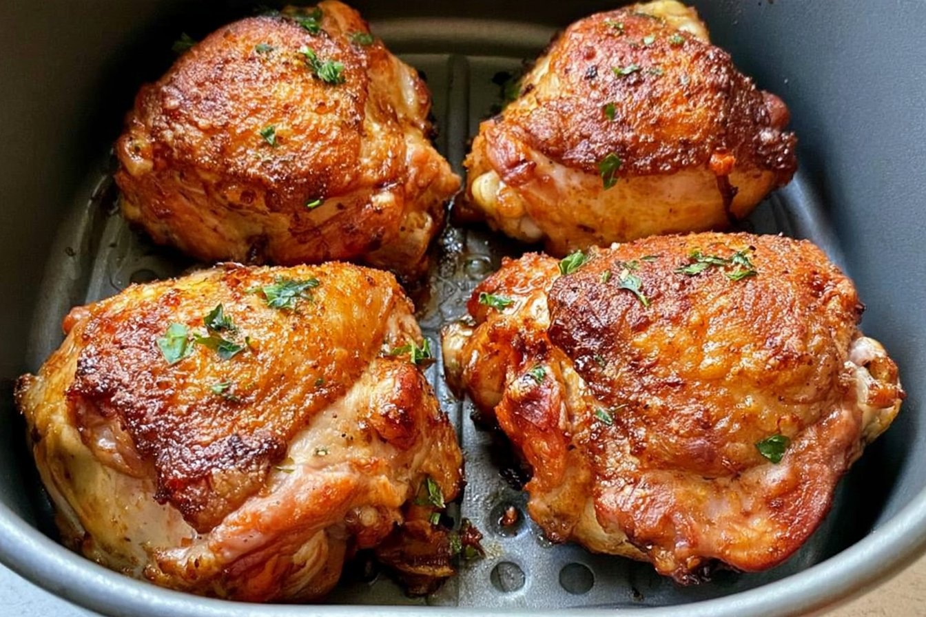 Air Fryer Chicken Thighs Easy Quick Crispy Juicy Recipe