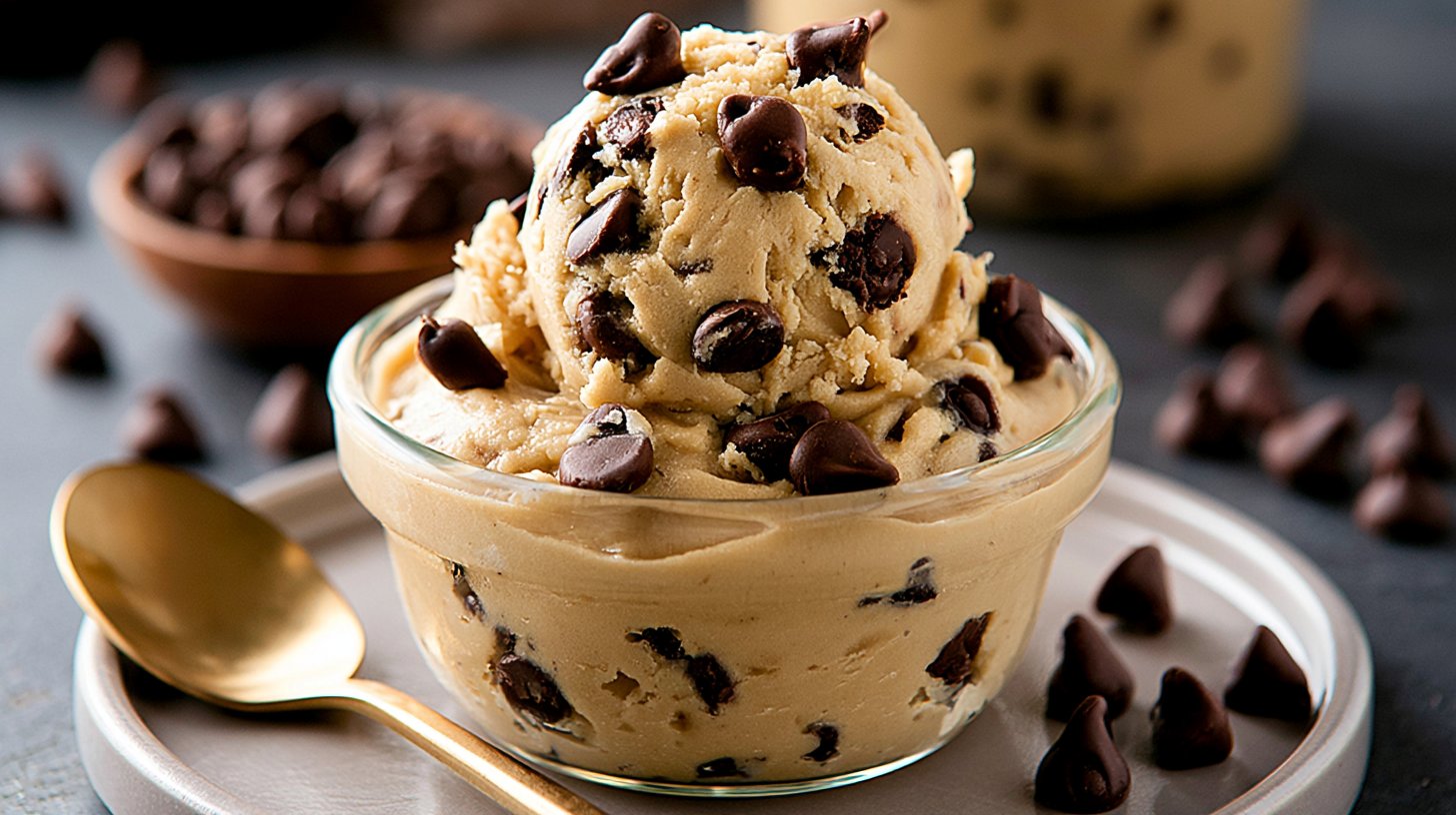 Chocolate Chip Edible Cookie Dough for One