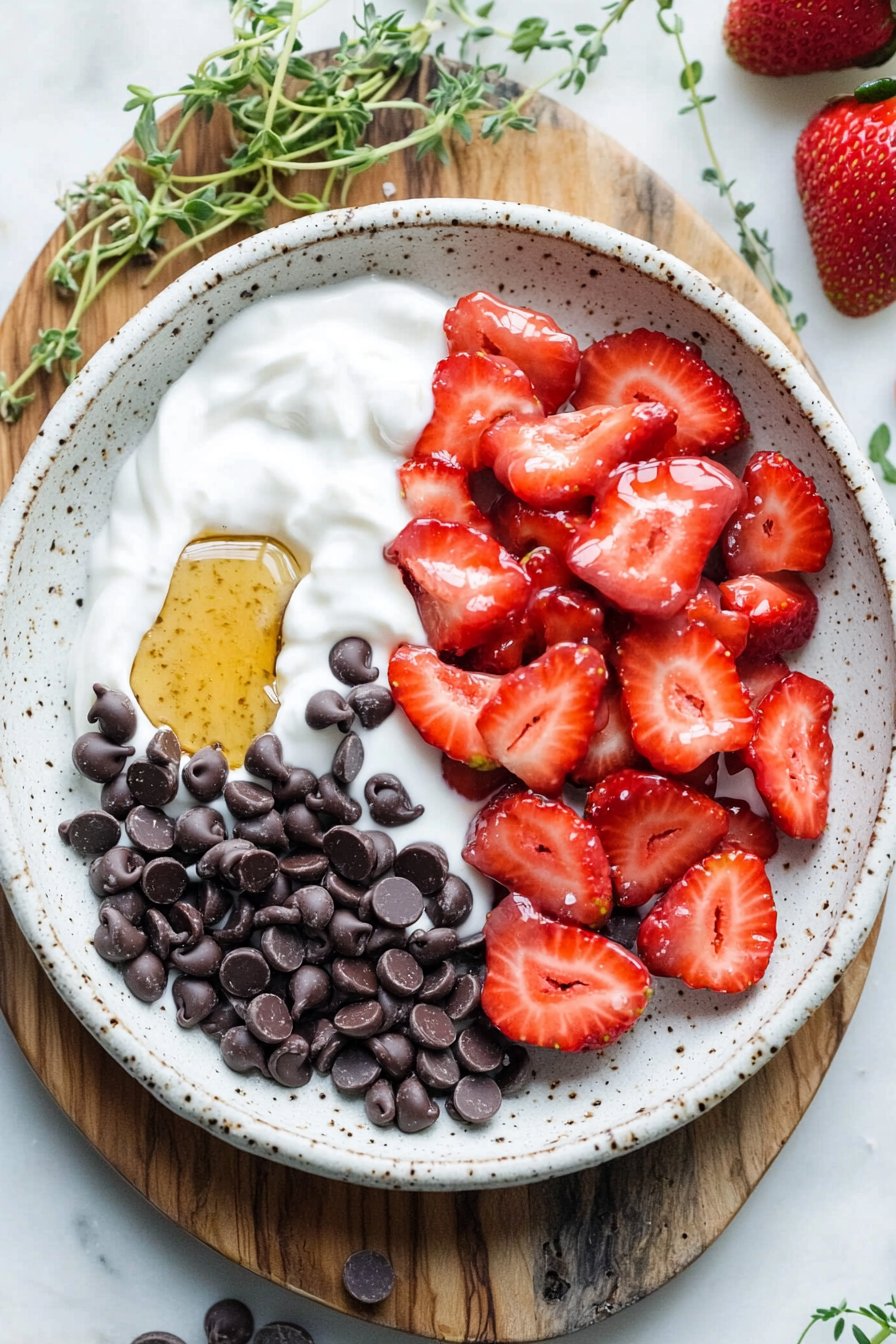 Chocolate Strawberry Greek Yogurt Clusters