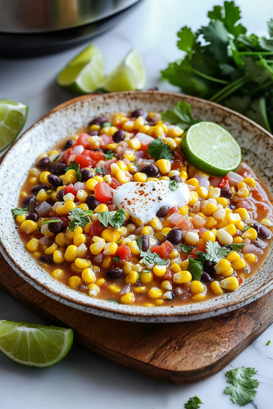 Crockpot Mexikanische Straßenmaissuppe