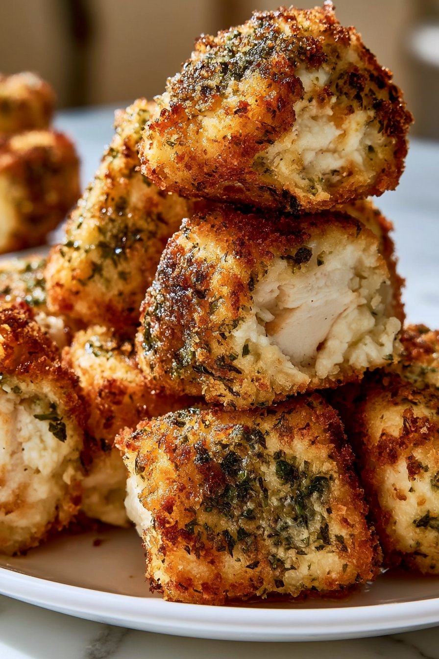 Cottage Cheese Parmesan Chicken Bites