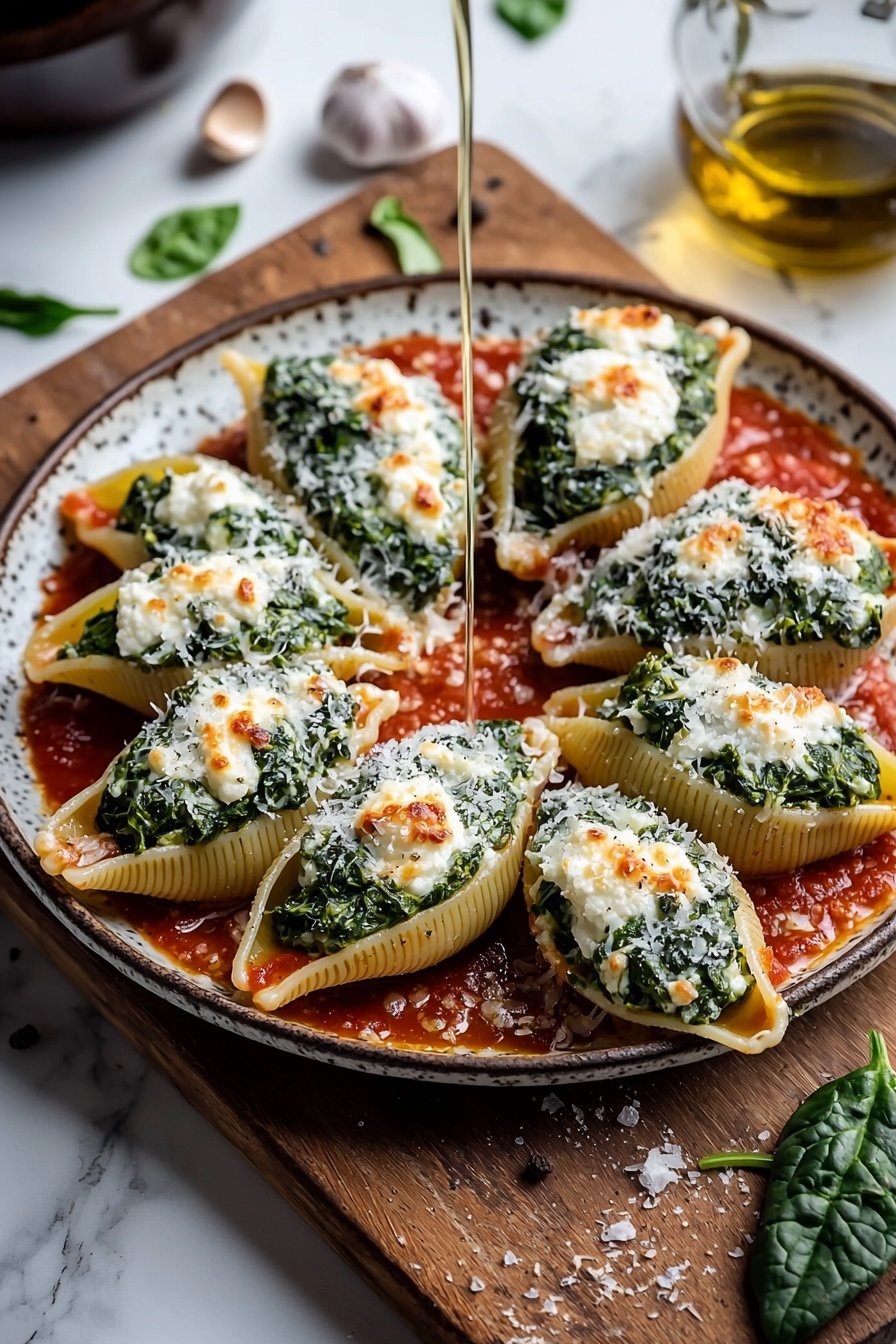 Spinach Ricotta Stuffed Shells