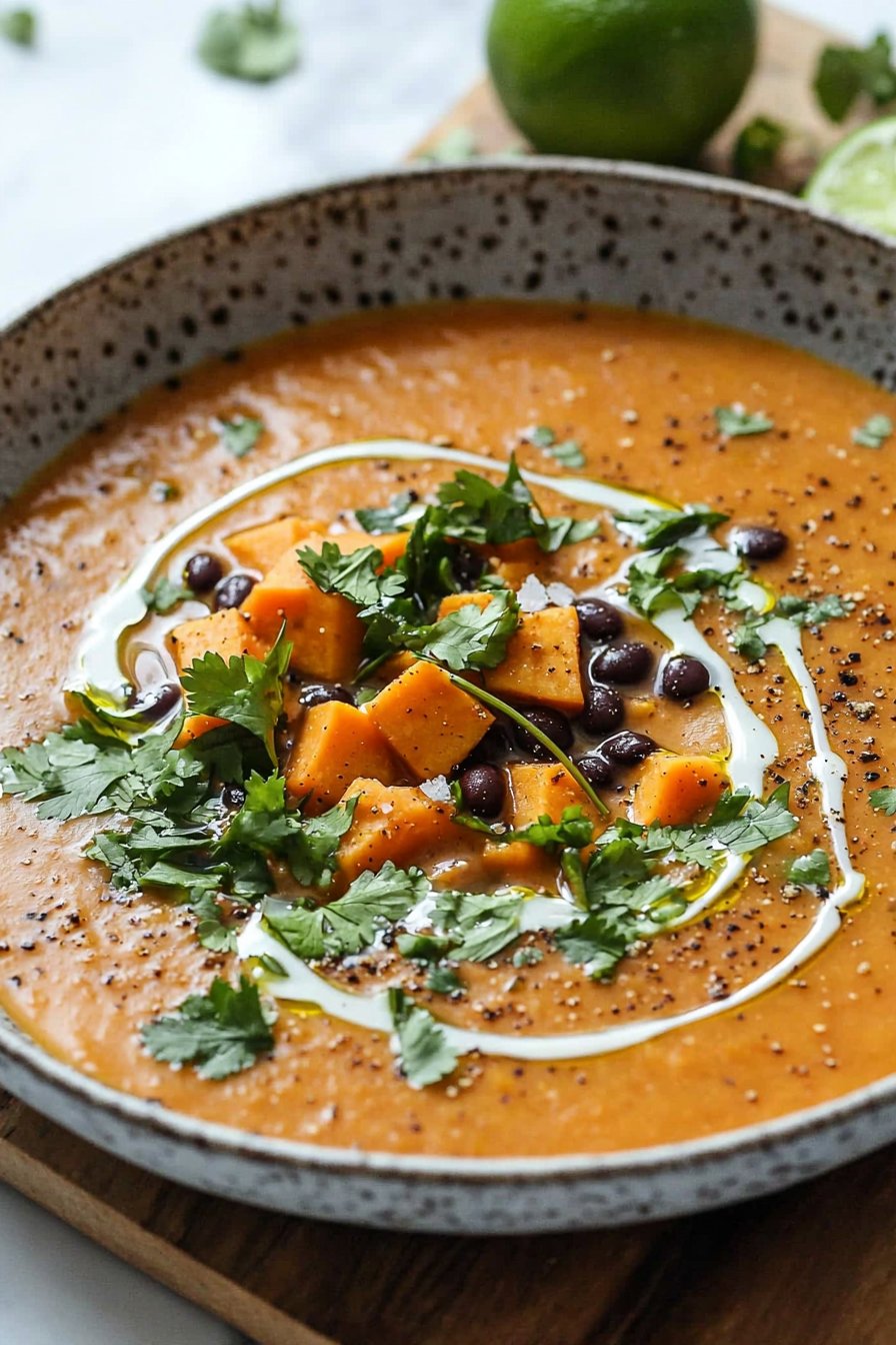 Sweet Potato and Black Bean Soup