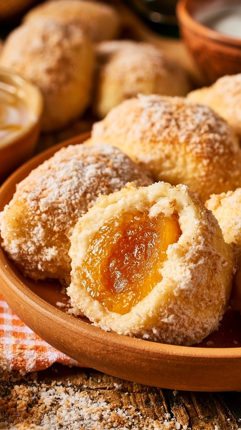 Marillenknödel mit Quarkteig
