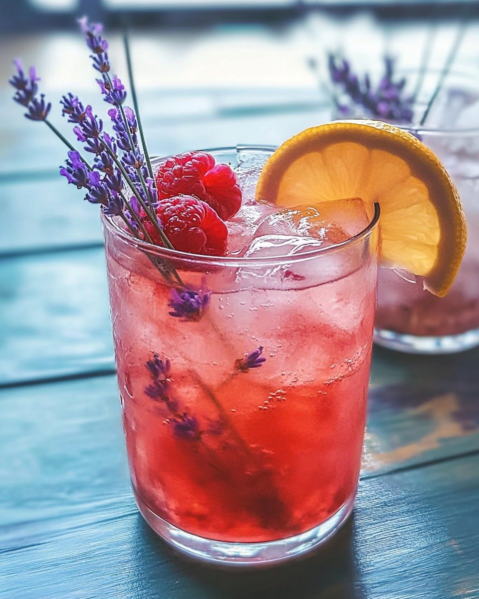 Raspberry & Lavender Iced Tea Cooler