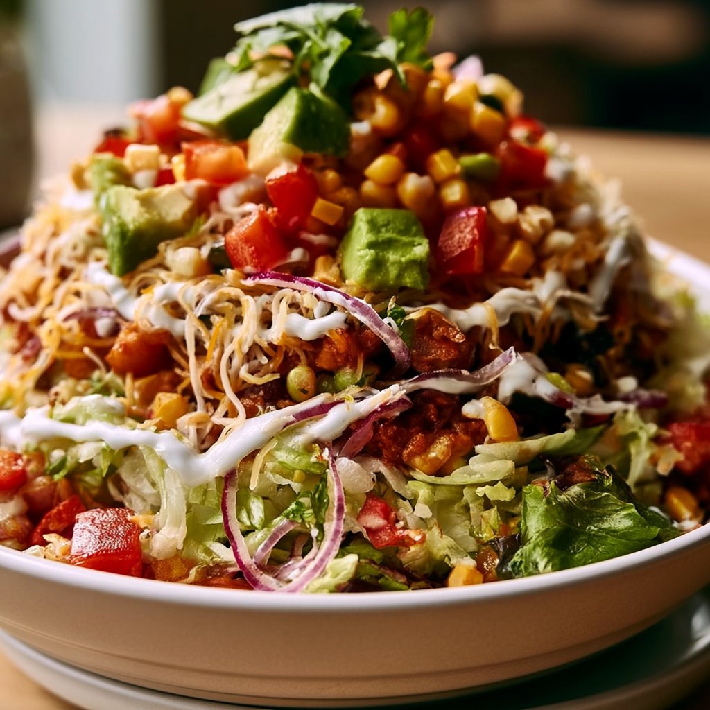 Kräftiger veganer Taco-Salat