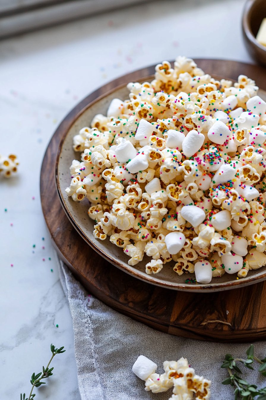 Funfetti-Marshmallow-Popcorn-Leckereien