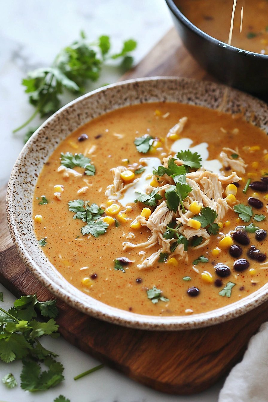 Creamy Chicken Enchilada Soup