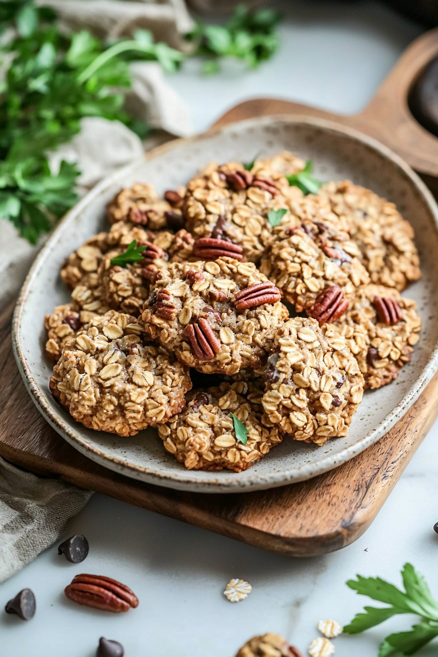 Pecan Pie Oatmeal Cookies