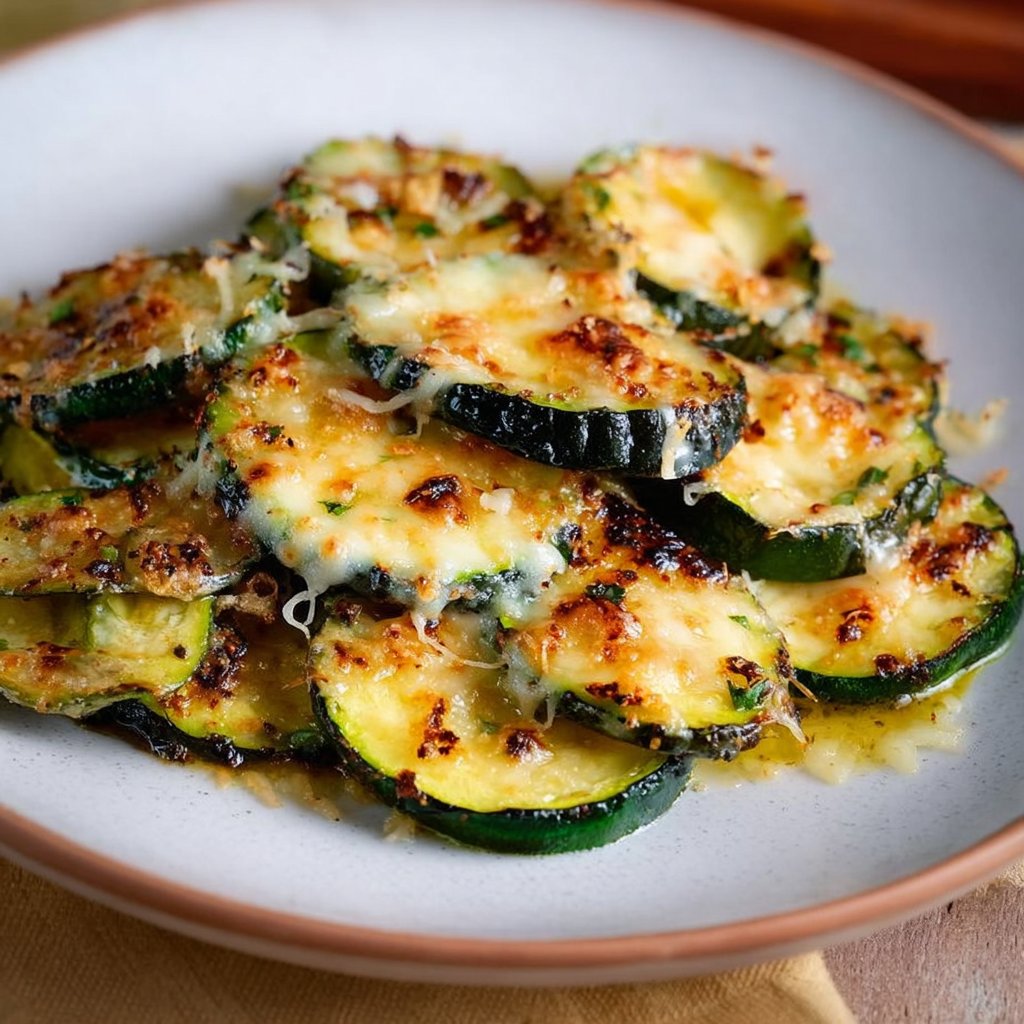 Roasted Zucchini with Parmesan