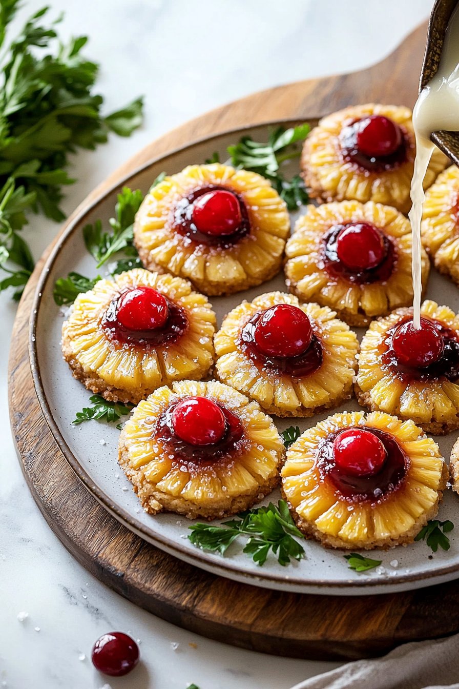 Pineapple Upside-Down Sugar Cookies