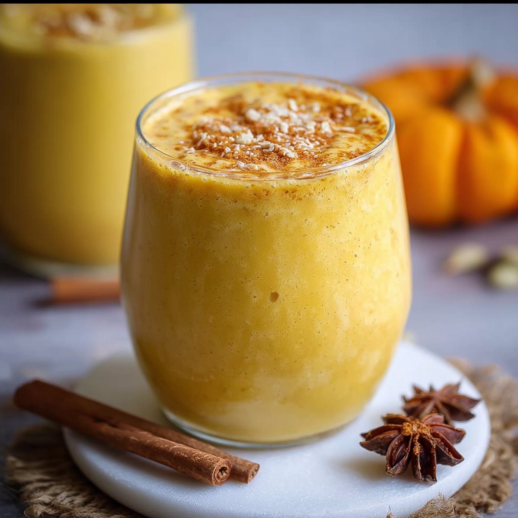 Golden Milk Pumpkin Smoothie 2 Golden Milk Pumpkin Smoothie