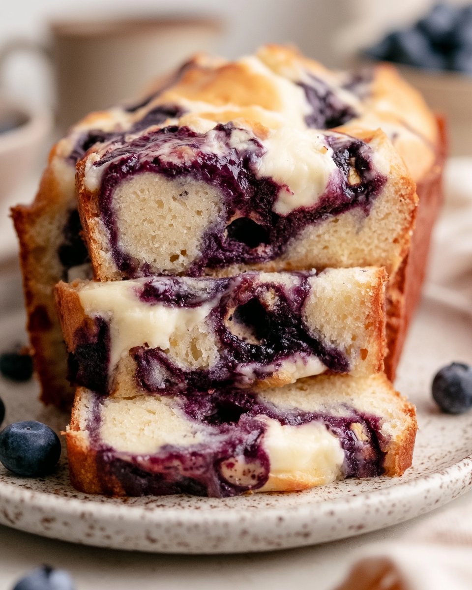 Blueberry Cream Cheese Bread