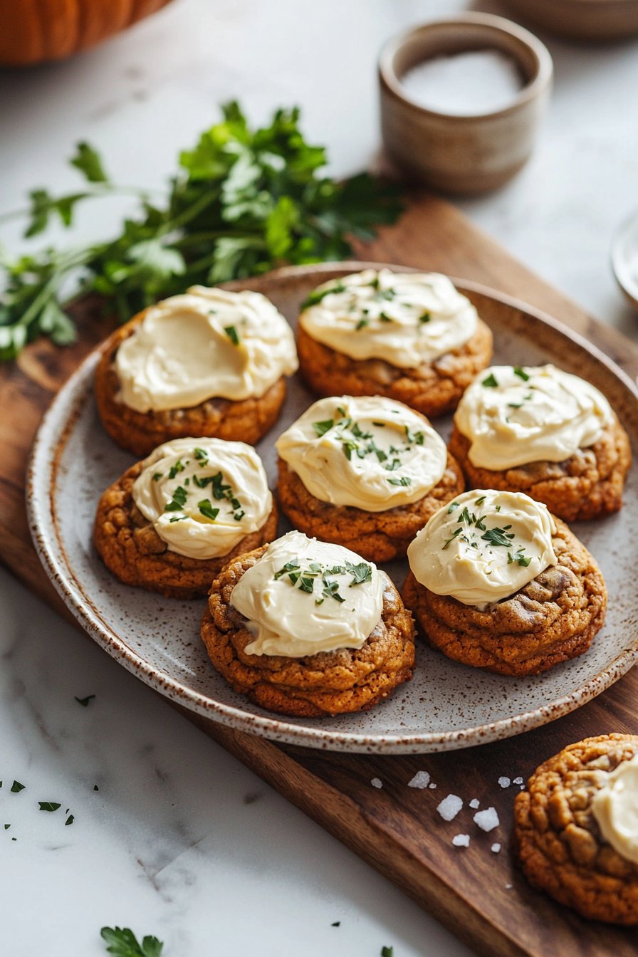 Weiche Kürbisplätzchen mit Frischkäse-Frosting