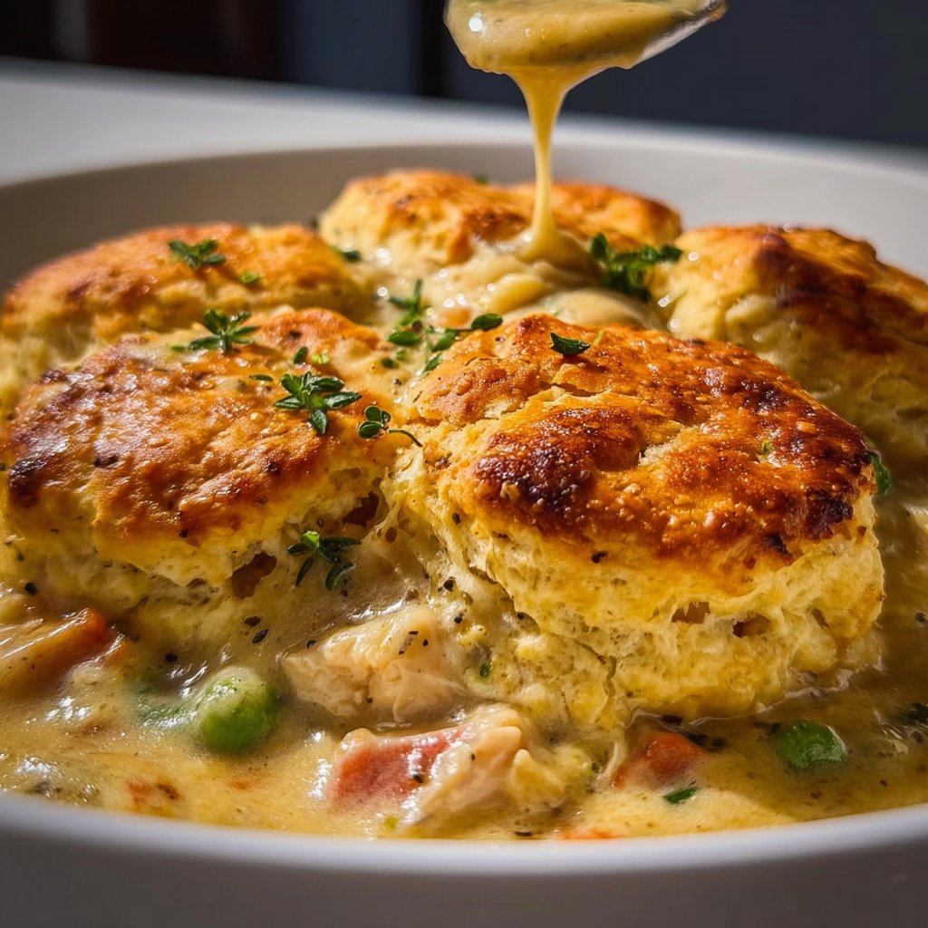Chicken Pot Pie with Biscuits: A Comforting Delight for Any Occasion 3 Chicken Pot Pie with Biscuits