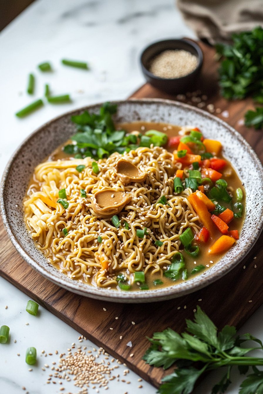 Miso Peanut Ramen Bowls