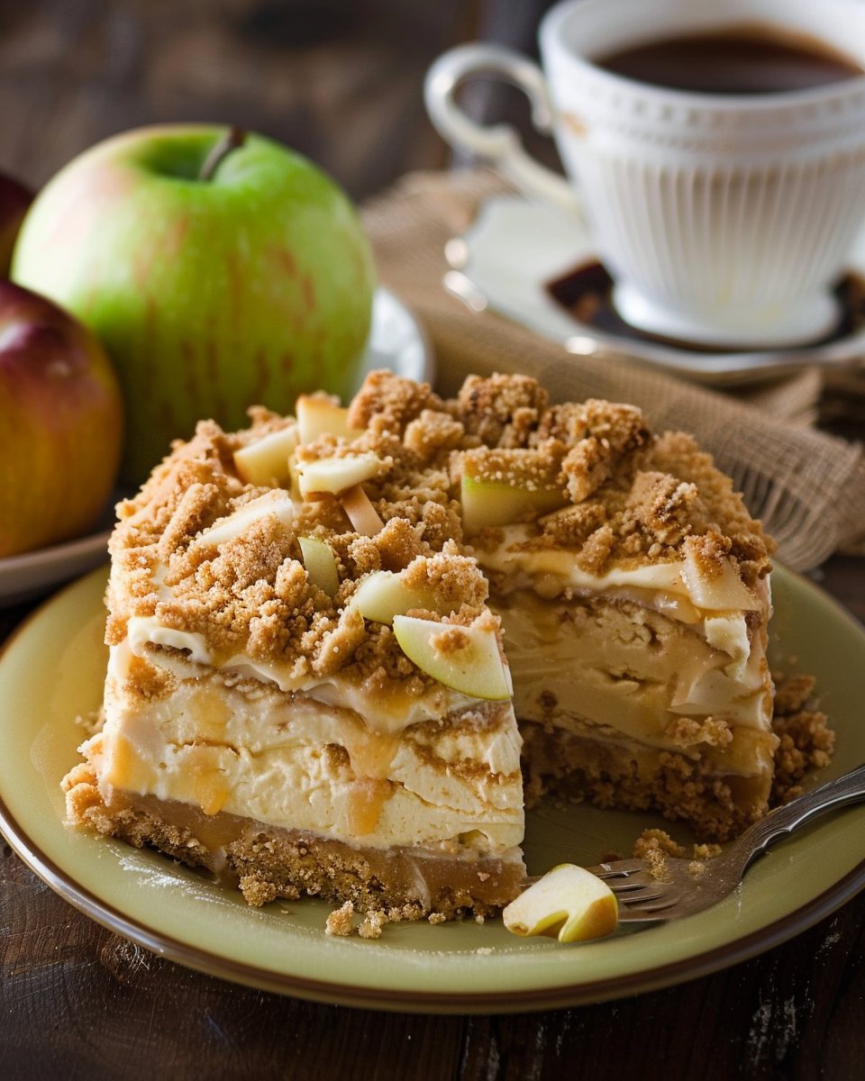 Apple Crisp Cheesecake