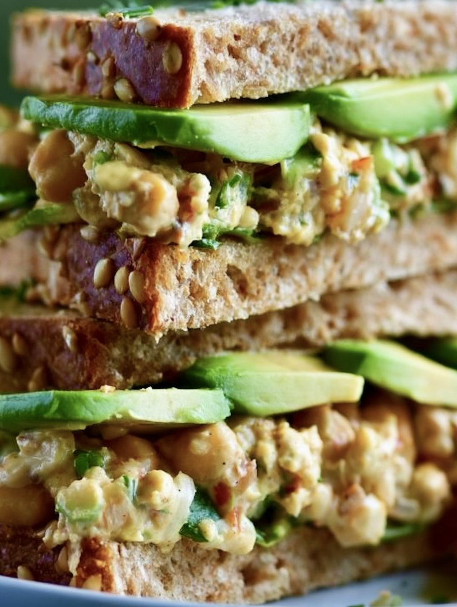 Sándwich de Ensalada de Garbanzos