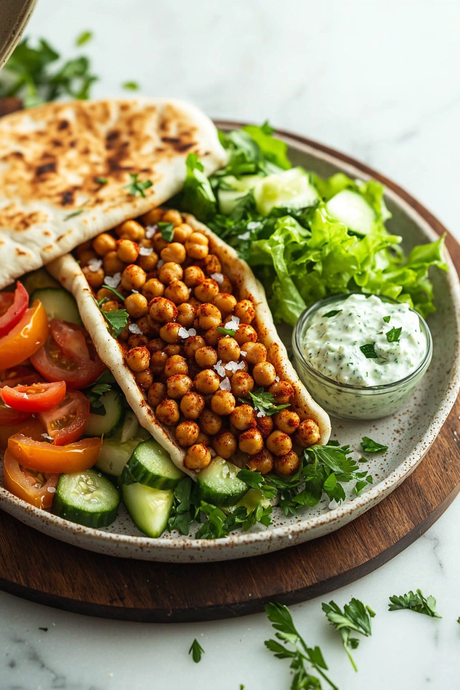 Roasted Chickpea Gyros