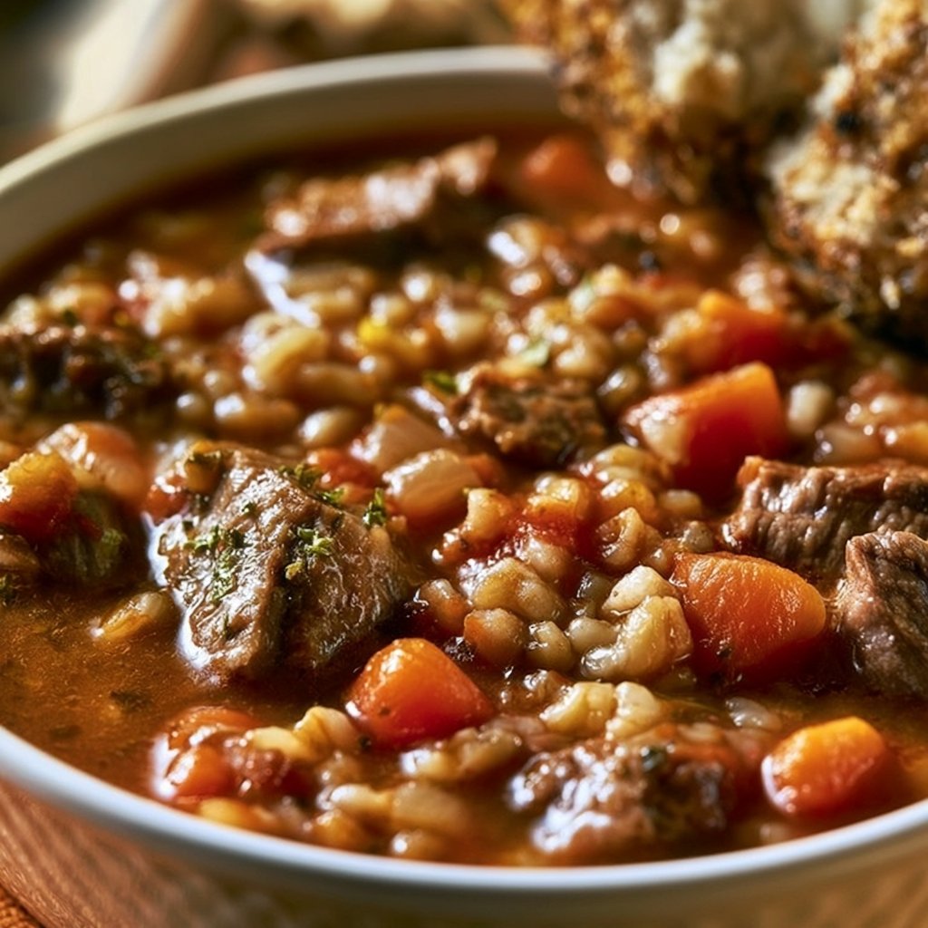 Hearty Beef Barley Soup