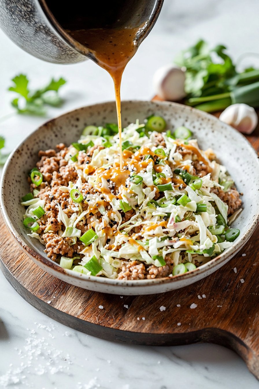 Low Calorie Egg Roll in a Bowl