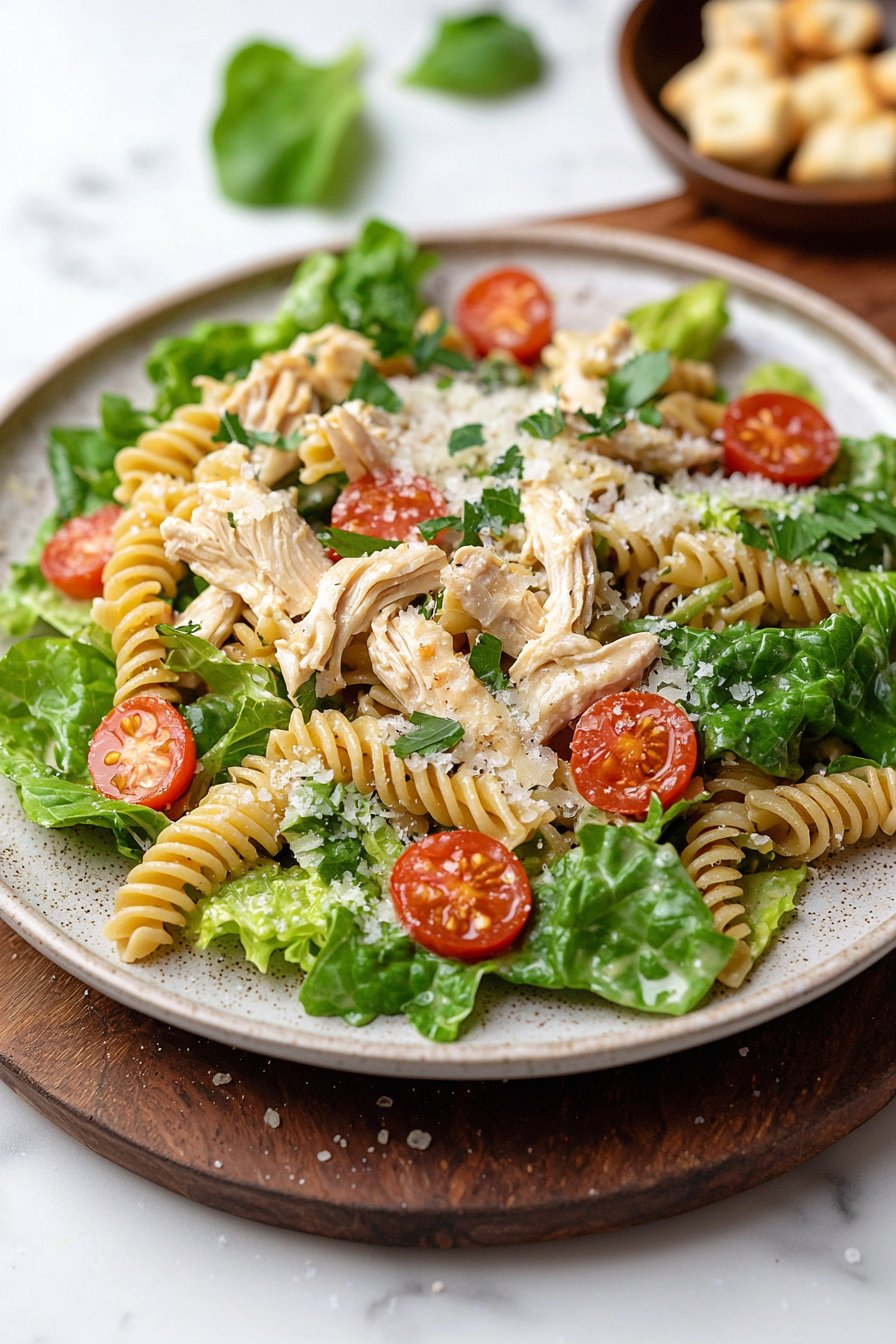 Chicken Caesar Pasta Salad