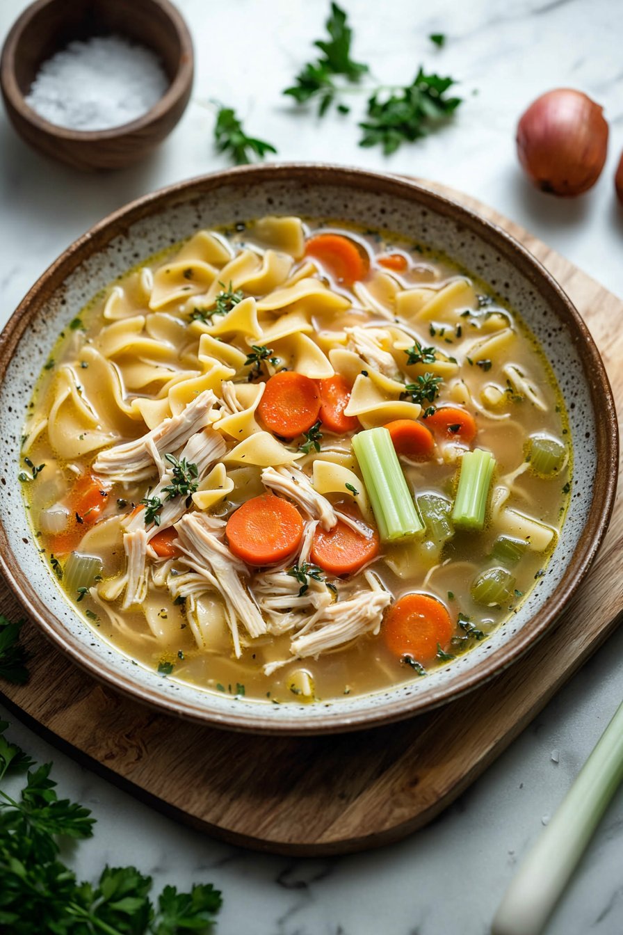 Cold-Fighting Chicken Noodle Soup