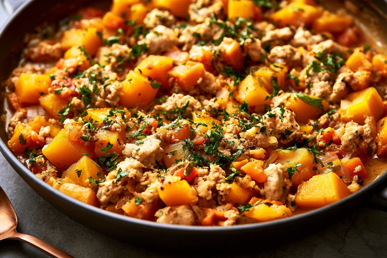 Turkey Butternut Squash Skillet Recipe