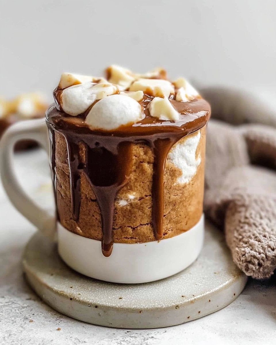 Fluffernutter Hot Cocoa - Cookie Dough and Oven Mitt