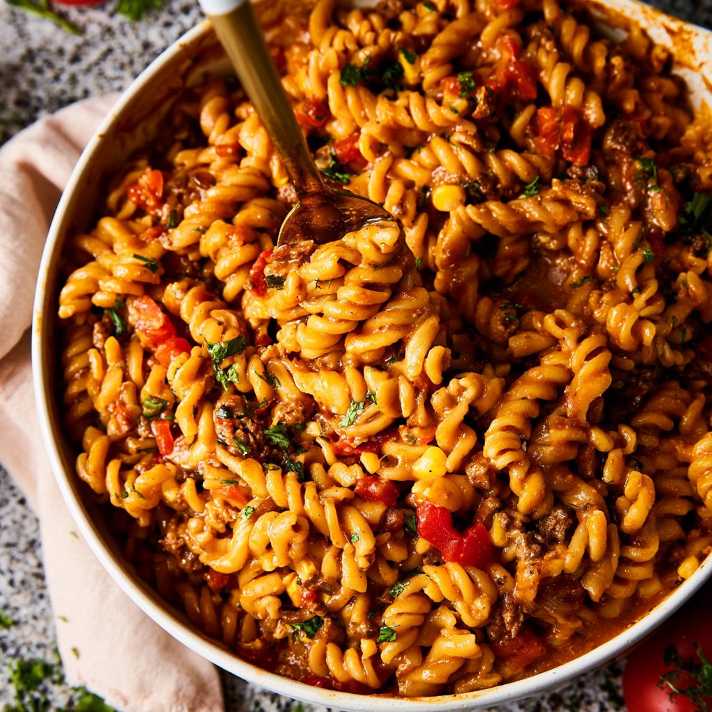 20-Minute One-Pot Cheesy Taco Pasta