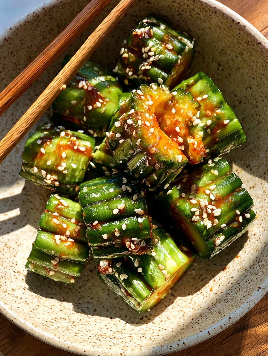 Ensalada de pepino asiática