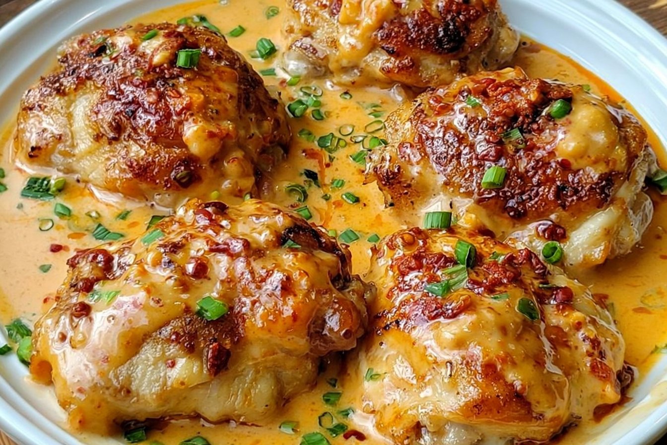 Skillet Bang Bang Chicken Thighs