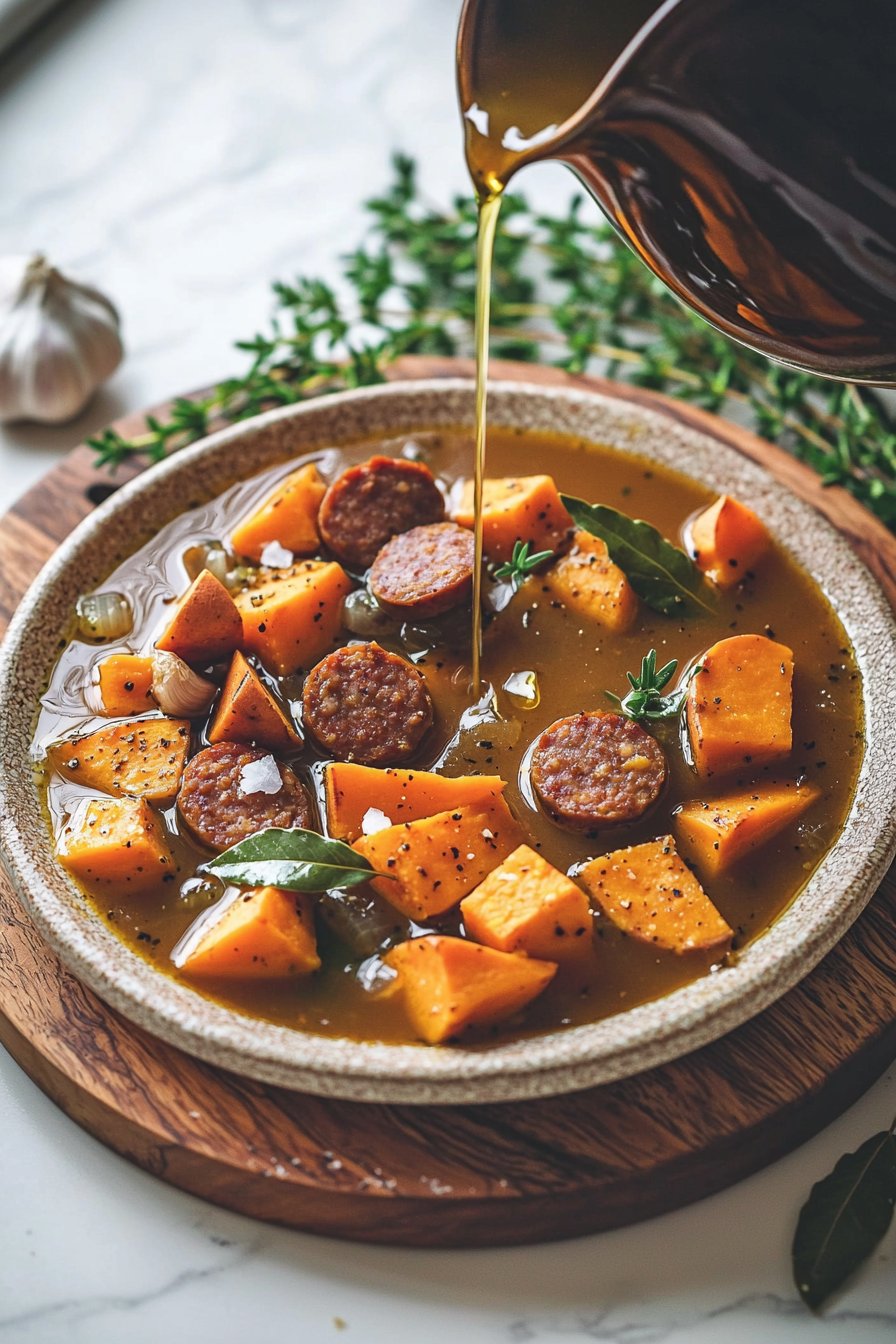 Sweet Potato And Sausage Soup