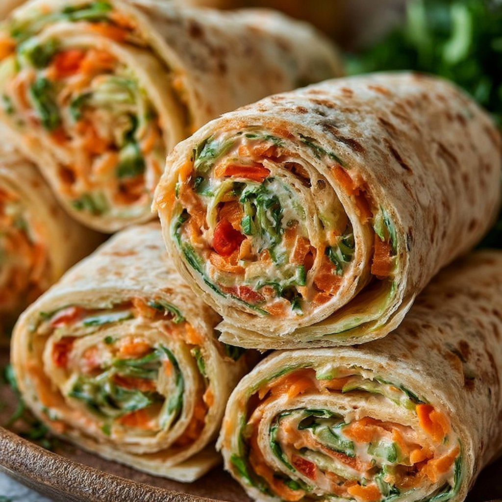 Gemüse-Tortilla-Röllchen