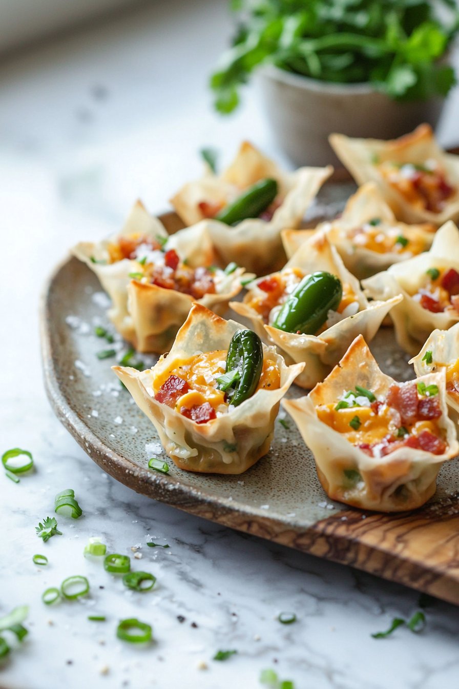 Jalapeño Popper Wonton Cups