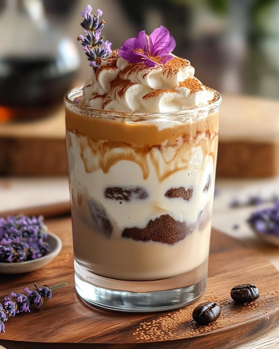 Lavender Tiramisu Affogato Latte