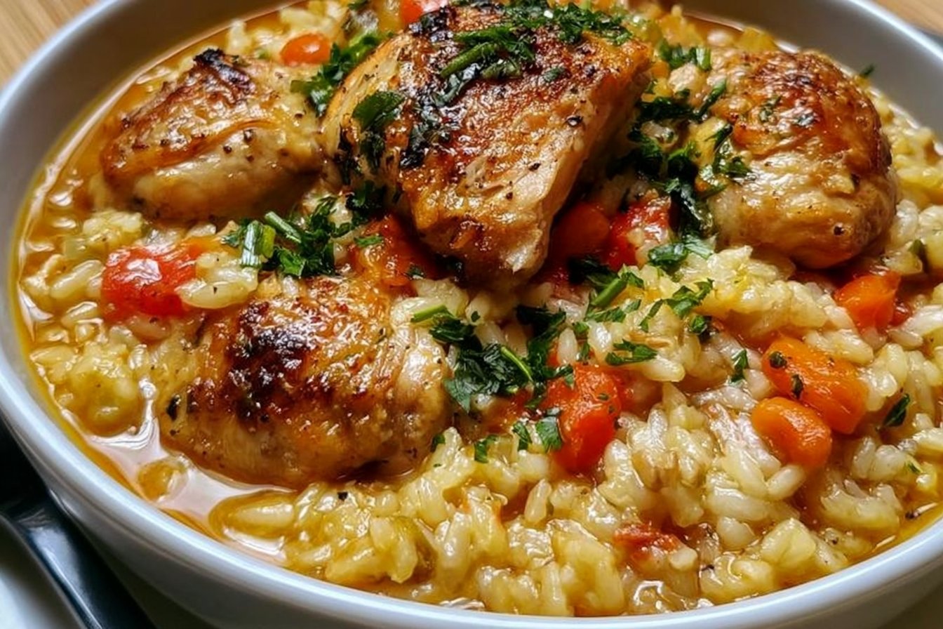 ONE POT Chicken & Rice