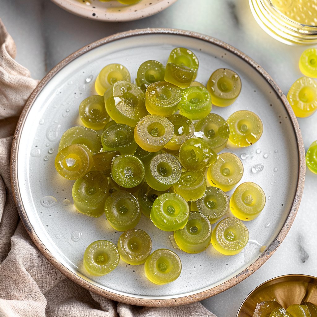 Homemade Healthy Sour Apple Gummies